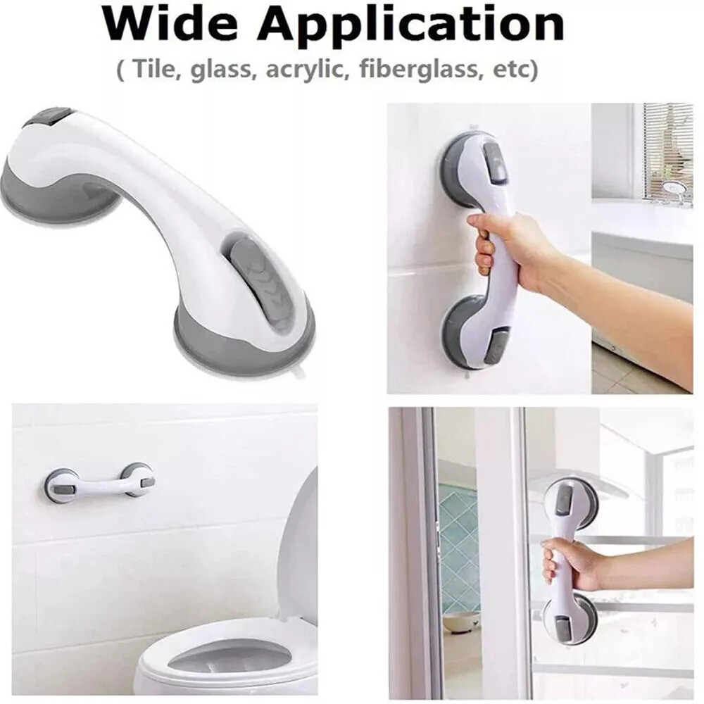 2Pack Shower Grab Bar 12" Showers Suction Bar Handle Bathroom Safety Grip Handle