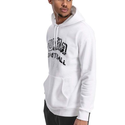 

Мужская белая повседневная верхняя одежда Puma Начиная с 73 Graphic Pullover Hoodie 598157-01, Белый