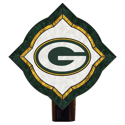 Ночник из винтажного художественного стекла Green Bay Packers