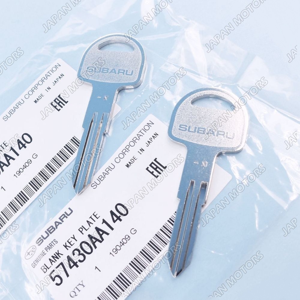 TWO Genuine Subaru Impreza WRX Legacy Outback Uncut Blank Metal KEY 57430AA140