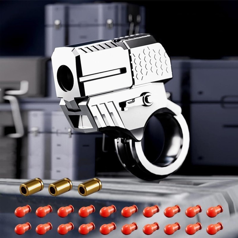 Alloy Gun Fidget Ring EDC Fidget Spinner Metal Hand Spinner
