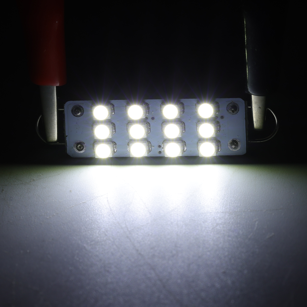 10 PCS 44mm 12-SMD Interior White Festoon 1.73" LED Lights Bulbs 561 562 567 564