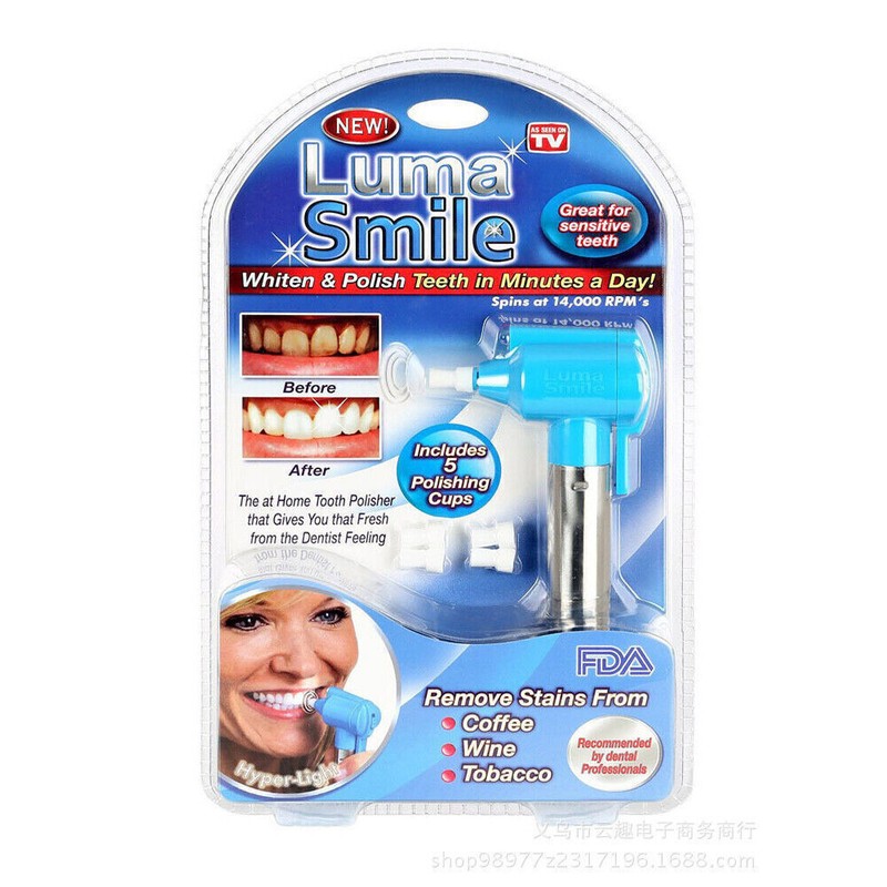 Electric Dental Teeth Cleaning Oral Tool Tooth Polisher Stain Plaque Remover .