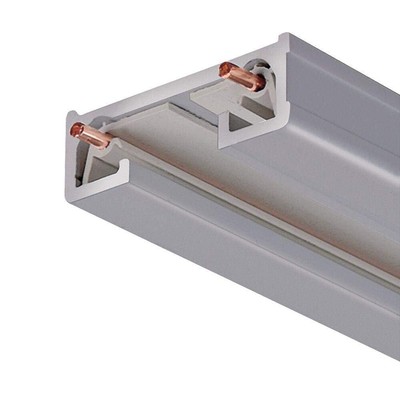 Lighting R 4FT SL Trac-Lite Track Section, 120 Volts, 4 Foot, Silver