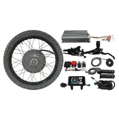 48V-72V 3000W-8000W Ebike 17'' 18'' 19'' 21'' Motorcycle Rear Wheel Conversion Kit