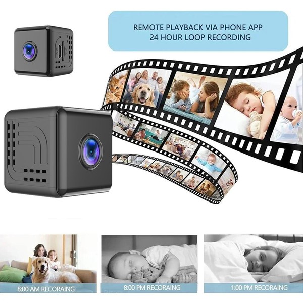 Mini Hidden Camera Wifi Home Decor Security Cam Full HD 1080P Night Vision Audio - Image 3
