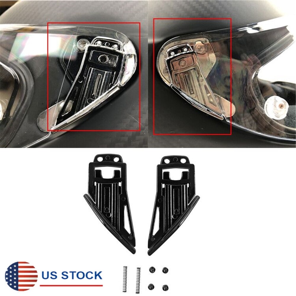 1Pair Helmet Visor Accessories Pivot Kit Base Plate For AGV Pista GP R GP RR USA