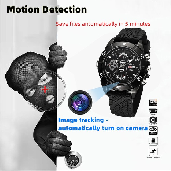 NEW 1080P Watch Camera Smart Wristband Video Voice Recorder Mini Hidden Cam US - Image 8