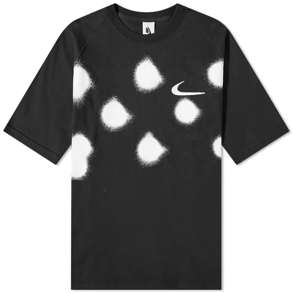 Nike x Off-White Spray Dot Short Sleeve T-Shirt Black Size