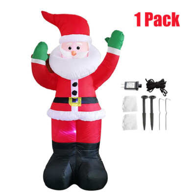6 FT Christmas Inflatable Santa Claus with LED Lights Blow up Yard Decorations