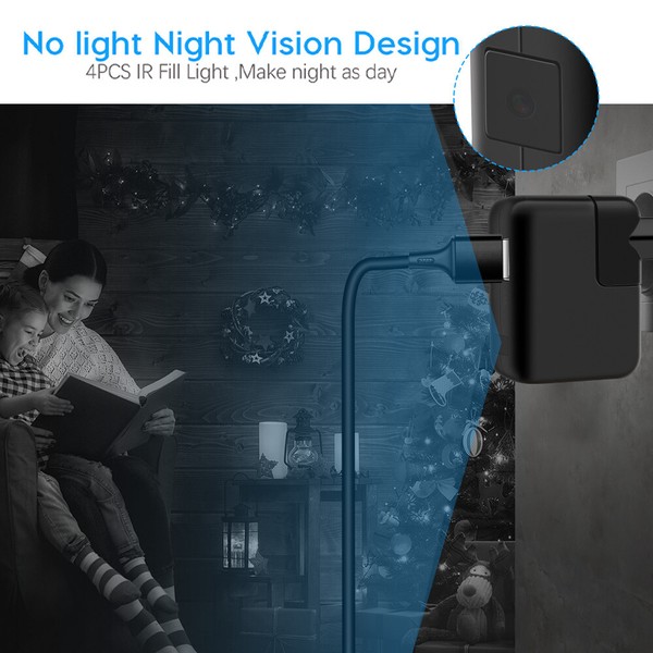 4K Wifi Wireless Mini Camera Dual USB Wall Charger Motion Detection DVR Camera - Image 8