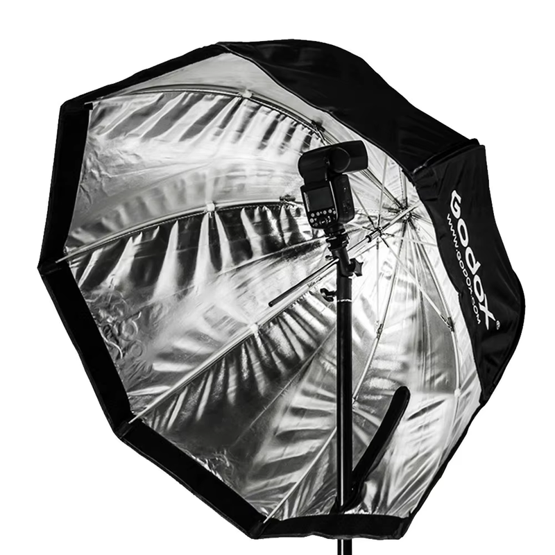 120cm 47in Portable Octagon Softbox Umbrella Brolly Reflector for Speedlight Fla