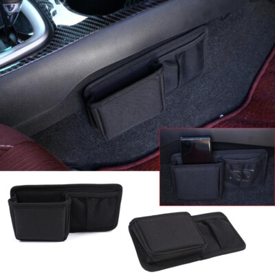 2PCS Gear Shift Side Storage Bag Organizer Tray For T@yota Hilux Revo 2015-2021