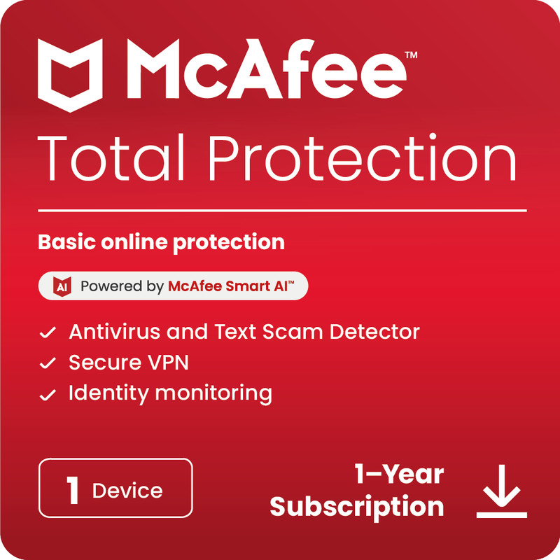 McAfee Total Protection 2025 | Antivirus Internet Security Software |
