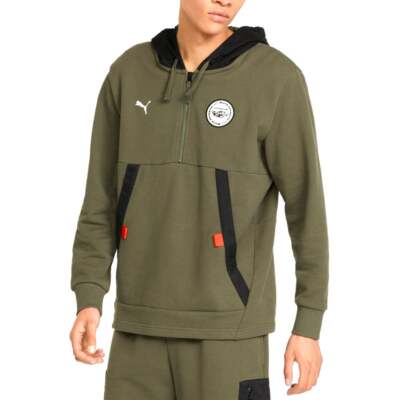 

Мужская зеленая повседневная верхняя одежда с капюшоном Puma Pl 533769-03, Зеленый