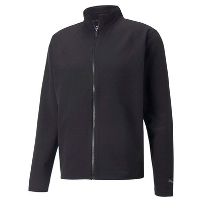 Puma M Studio Ultramove Full Zip Jacket Мужская черная повседневная спортивная верхняя одежда 522