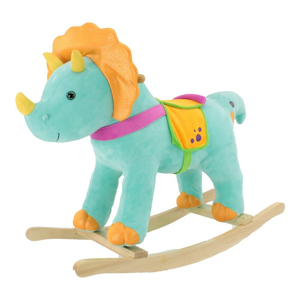 triceratops plush ride on