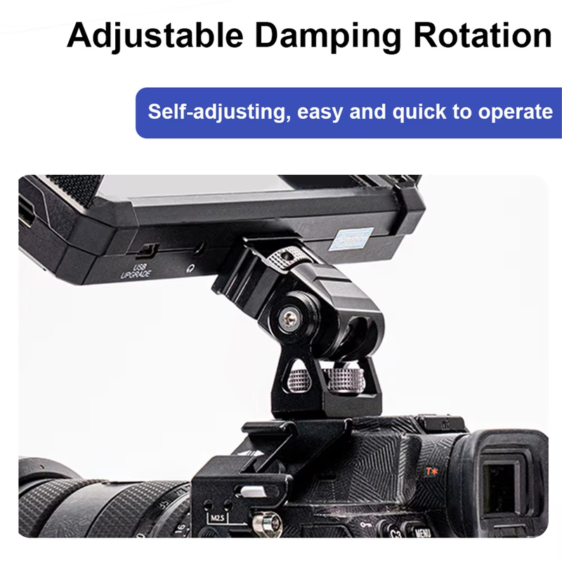 Mini Monitor Mount Holder Tripod Monopod Bracket Swivel and Tilt Adjustable for