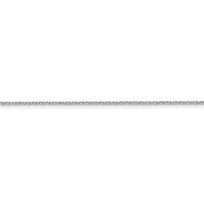 Pre-owned Superdealsforeverything Real 14kt White Gold 18 Inch .95mm Twisted Box With Lobster Clasp Chain; 18 Inch