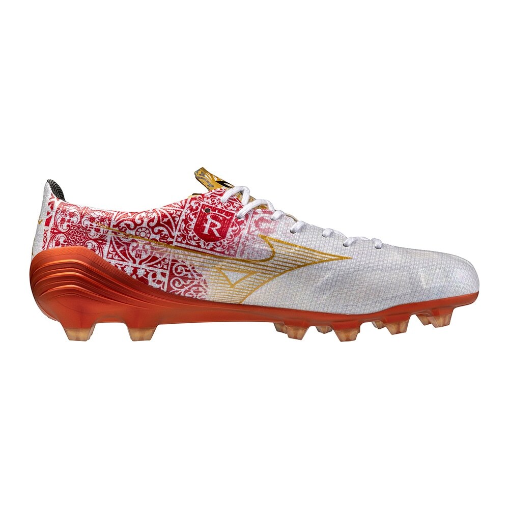 Pre-owned Mizuno Alpha Japan Sr4 Champion Gold Soccer Cleats P1ga249904 Men's Size In Red