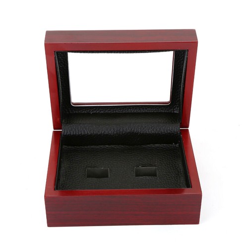 2/3/4/5/6 Championship Ring Display Box Wooden Collection Case Storage Holder