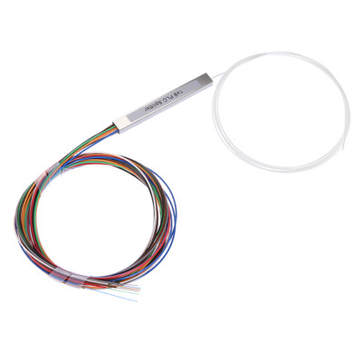 1x8 Single Mode PLC Fiber Optic Splitter 1M Cable Cord 1310nm 1510nm FTTX