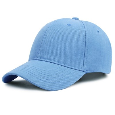 Baseball Cap Curve Ball Hat Adjustable Solid Casual Adult Washable Canvas COLORS