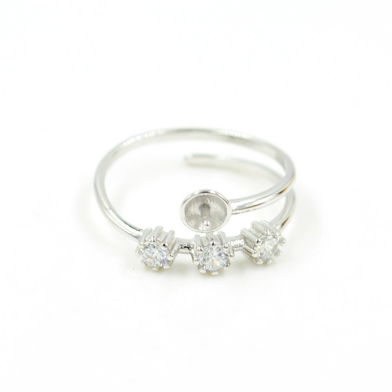 adjustable pearl ring