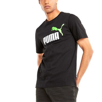 

Футболка Puma Ess+ 2 Col Logo с круглым вырезом и короткими рукавами, мужские повседневные топы размера , 847, Черный, Puma Ess+ 2 Col Logo Crew Neck Short Sleeve T-Shirt