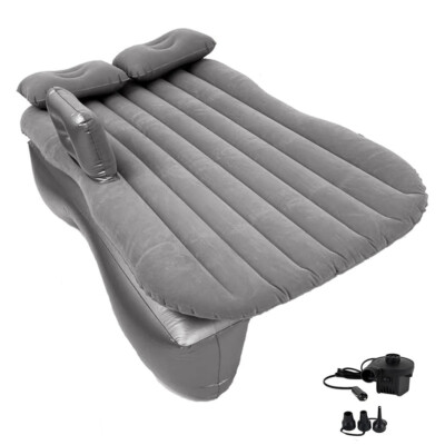 Inflatable Car Travel Air Mattress Back Seat w/ Air Pump Car Sleeping Mattress