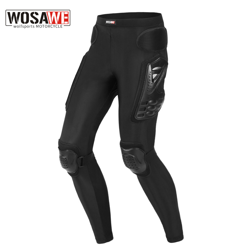 レッグウェア ARMOR LEG HARNESS (BLACK) WOSAWE Motorbike Armor Pants Cycling Motocross Hip Knee Leg