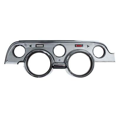CJ Classics Instrument Bezel Deluxe Brushed Aluminum Mustang 1967
