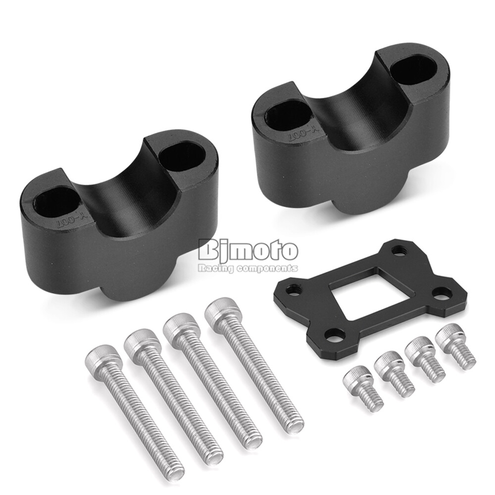 CNC Handlebar Bar Riser Mount Clamp 25mm For Yamaha MT07 TRACER 700 14