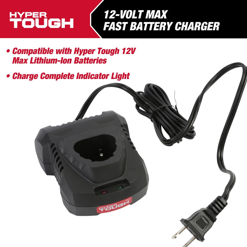 Hyper Tough 12 Volt Max Fast Battery Charger for 12V Lithium Ion Batteries eBay