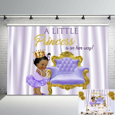 7x5ft Photo Backdrop Little Princess For Baby Shower Decorations