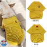Matching Dog and Owner Clothes,Yellow Striped Dog Shirts for Small Dogs,100% Cotton Small Dog Shirt T-Shirt Girl Boy with Smiley Face,Family Matching Pajamas Shirts for Dogs Puppies Cats(Pet 2XL)