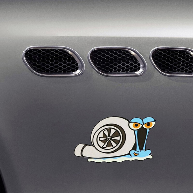 1x Turbo Snail Funny Sticker Car Styling Window Bumper Trunk Decal ...