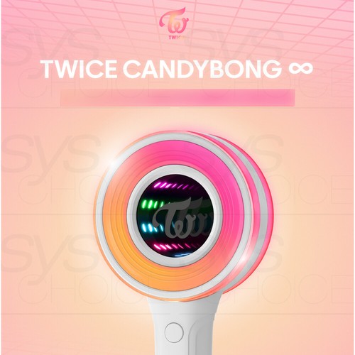TWICE ライトスティック　candybong∞ 2個セット TWICE Official Goods Light Stick CANDYBONG ∞ Free Standard with