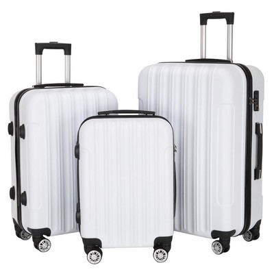 20"/24"/28" Trolley Case 3-Piece Hardside Spinner Luggage Su