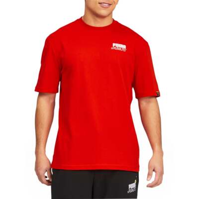 

Puma Peanuts Футболка с круглым вырезом и короткими рукавами Мужские повседневные топы размера  530616-11, Красный, Puma Peanuts Crew Neck Short Sleeve Tee
