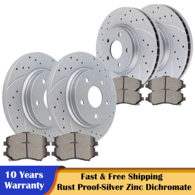 Front Rear Brake Rotors and Pads for 08-11 Chrysler TOWN&COUNTRY Journey Grand