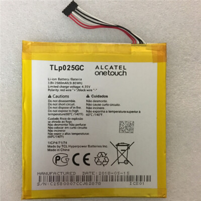 TLp025GC - New 2580mAh Battery for Alcatel One Touch Pixi 4 (7) 3G 9003X 9003A