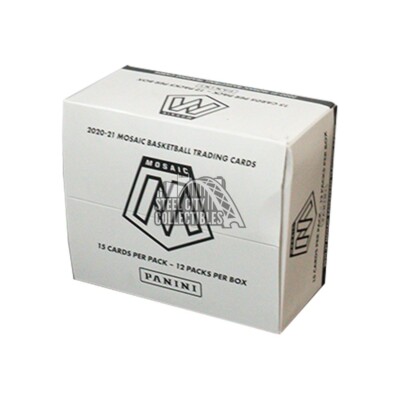 2020-21 Panini Mosaic Basketball Cello Multi 12-Pack Box (Pink Camo Prizms)