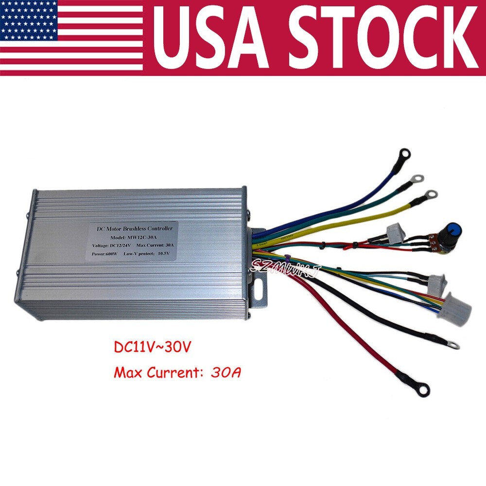 Electric DC12V 24V 30A Brushless DC Motor Speed Controller