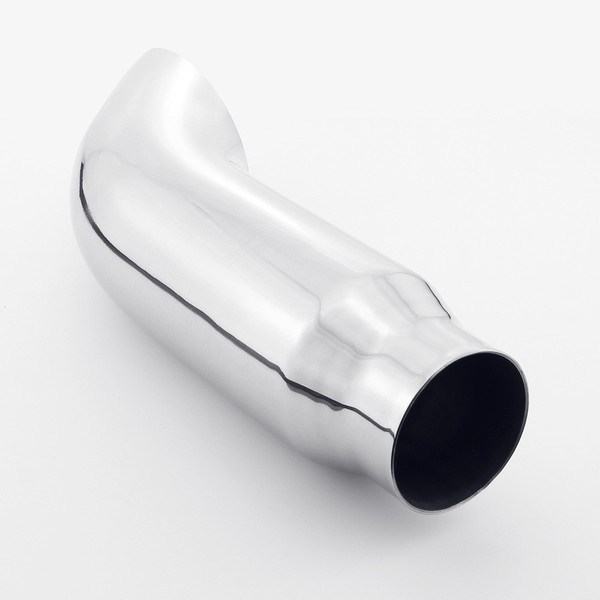 Picture 5 of 2.25" inlet 11.8" Length Curve Turn Down AngleCut 304Stainless Steel Exhaust Tip