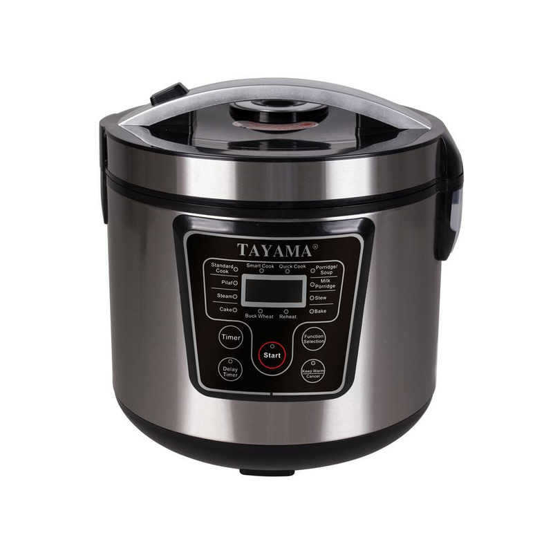 20-Cup Stainless Steel Digital Multi-Function Rice Cooker and Food Steamer