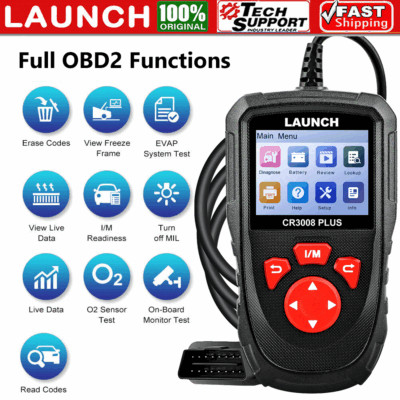 LAUNCH CR3008 + OBD2 Scanner Code Reader Check Engine Fault Car Diagnostic Tool