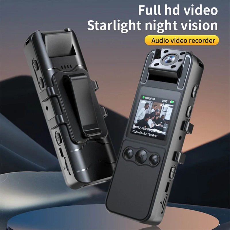 NEW 1080P HD Mini Camera Portable Digital Video Recorder BodyCam 180 Rotating In