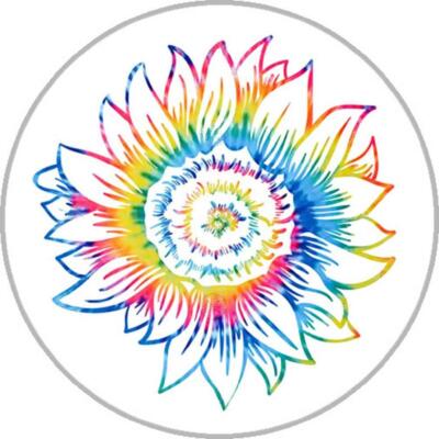 Fit Ginger Snap Colorful Sunflower Glass 18mm snap