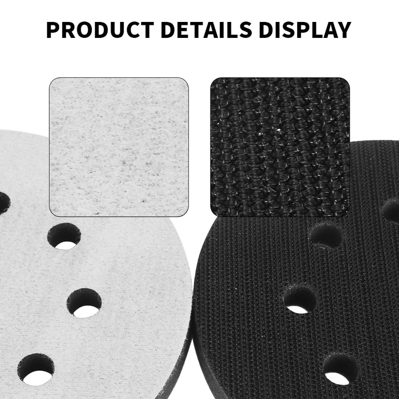 5 Inch 8 Hole Hook and Loop Soft Foams Sponge Cushion Interface Buffer Backing P